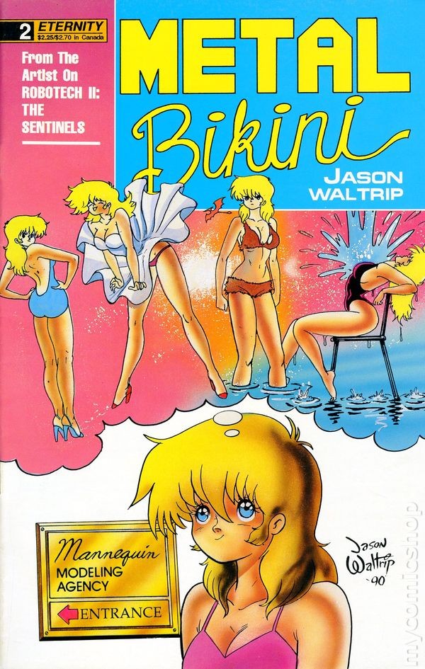 Bikini in metallo #2 FN- 5.5 1990 immagine stock basso grado