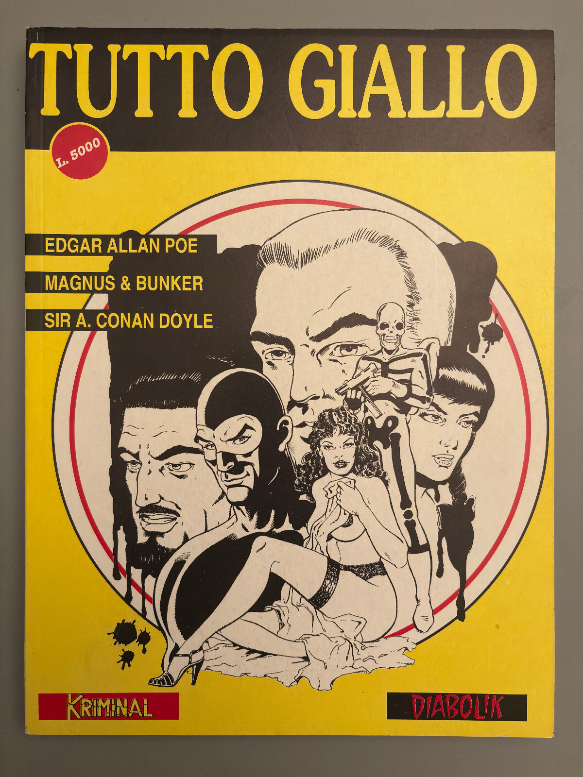 Tutto Giallo Supplemento a Cleò n 20 1993 Edizioni Cioè Diabolik Kriminal