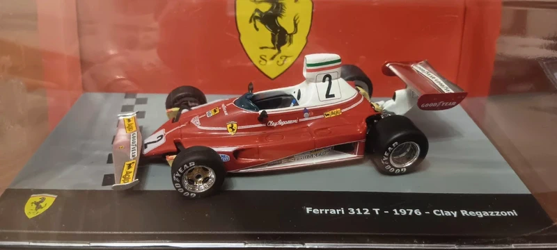 Modello Ferrari F1 312T Scala 1:43 pilota Regazzoni