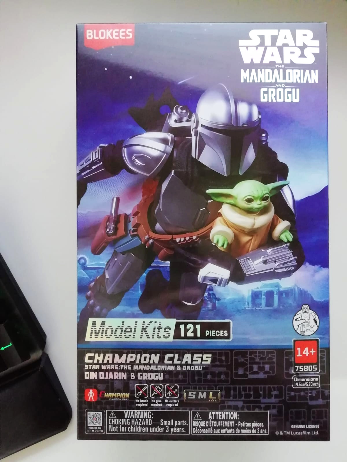 BLOKEES CHAMPION CLASS SERIES STAR WARS -  DIN DJARIN & GROGU MODEL KITS