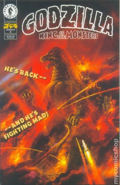 Godzilla #0 VG- 3.5 1995 immagine stock basso grado
