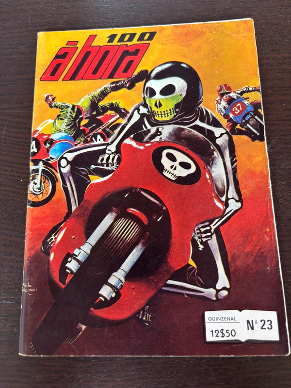 Rara BD vintage 100 á hora Moto KTM Motocross
