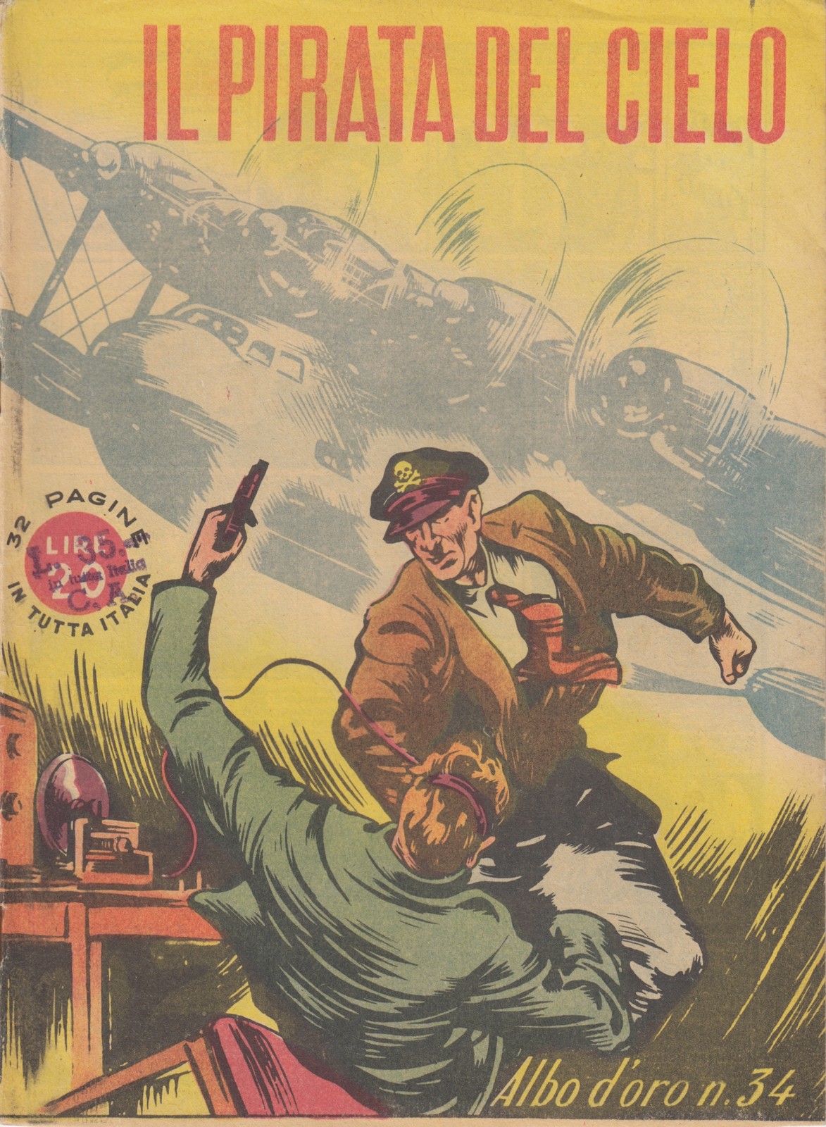 Albo d'oro n.34 Il pirata del cielo - Mondadori - 1a ed. - L26
