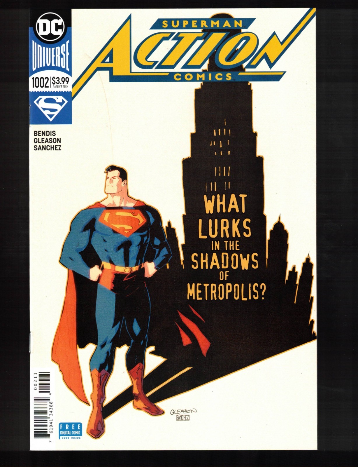 Action Comics #1002 Superman!  Mafia invisibile!  DC Comic 2018 ottime condizioni
