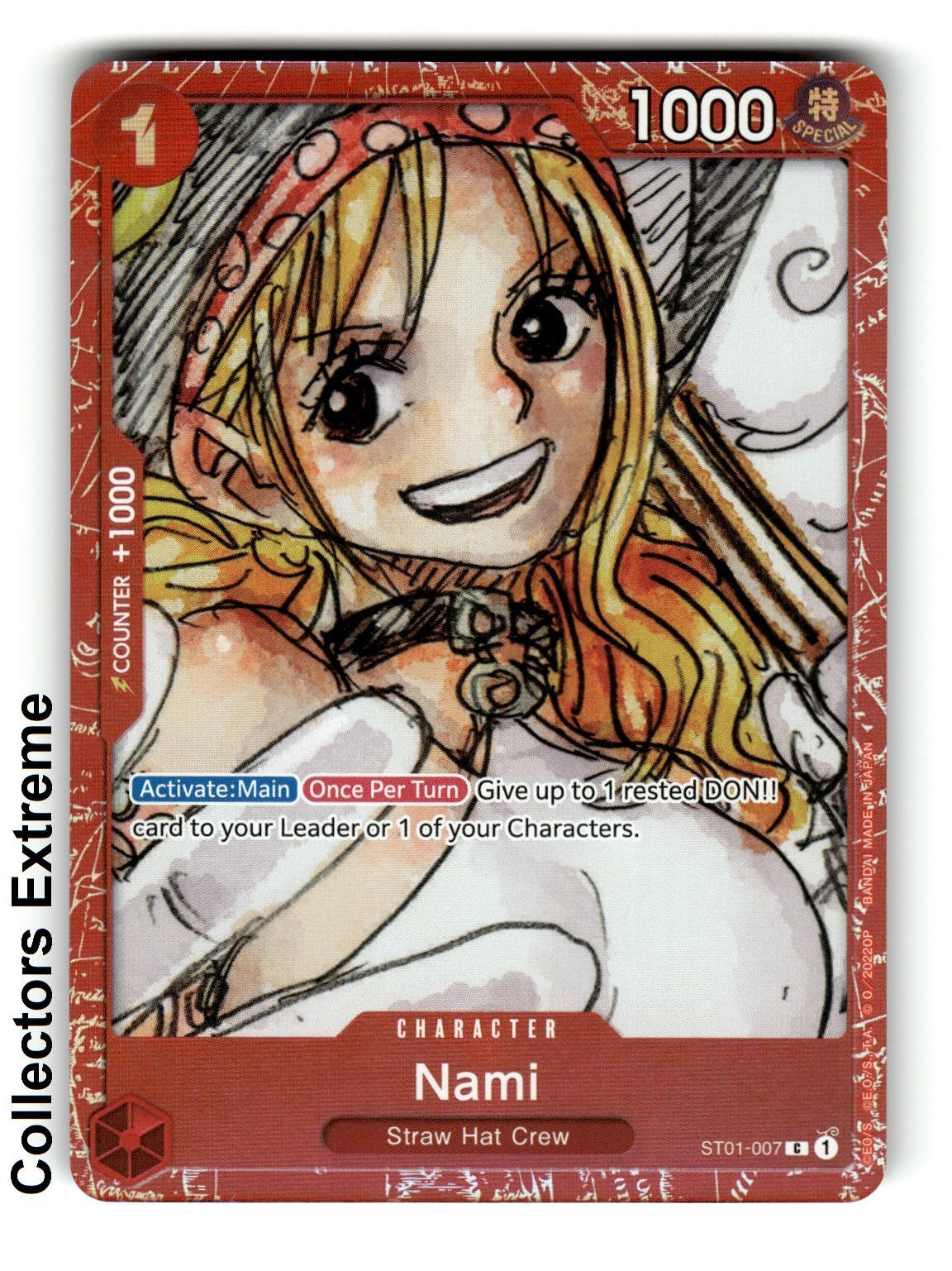 One Piece Promotion FILM RED Edition Foil Cards ST01-007 Nami