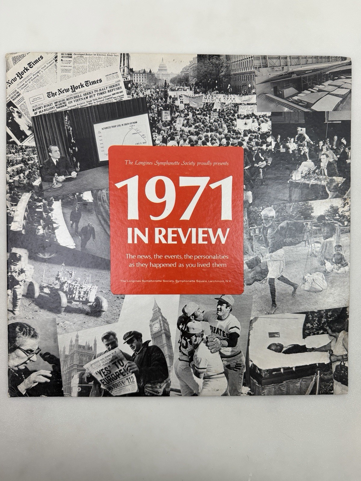 1971 In Review News Highlights LP Longines Symphonette Society Historical Vinyl