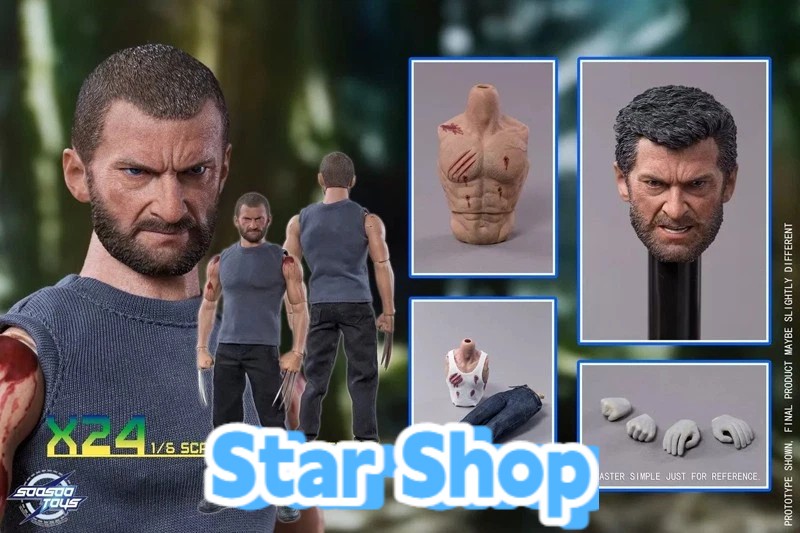 SOOSOOTOYS SST004 1/6 Wolverine Modellino da collezione solo 1