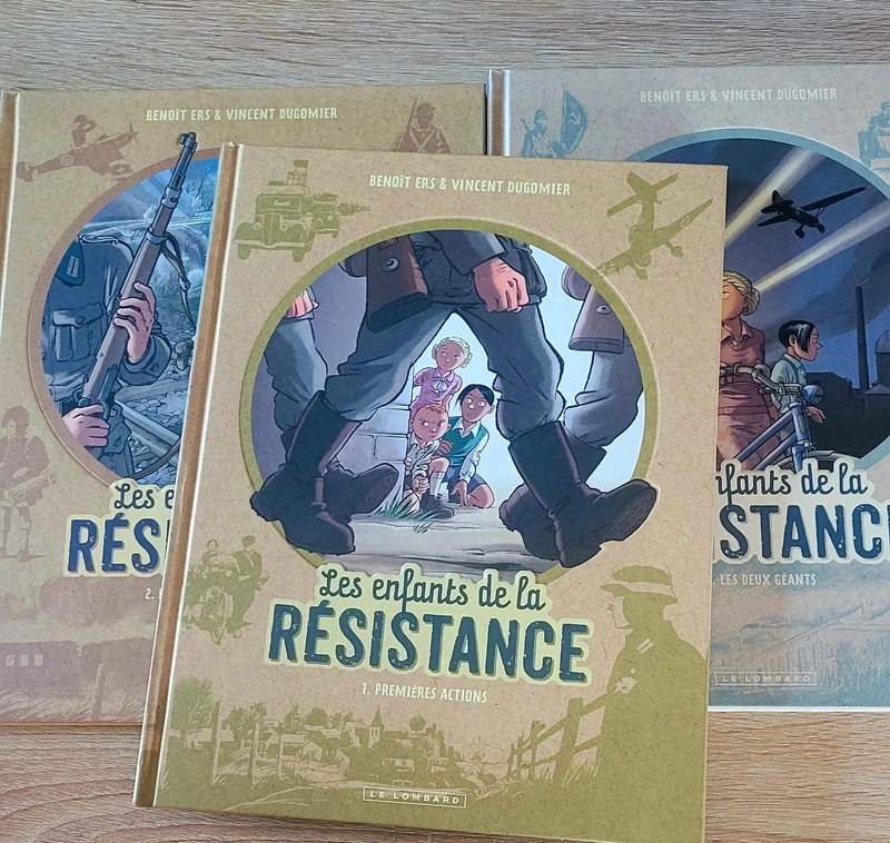 Lot 3 livres Les enfants de la résistance