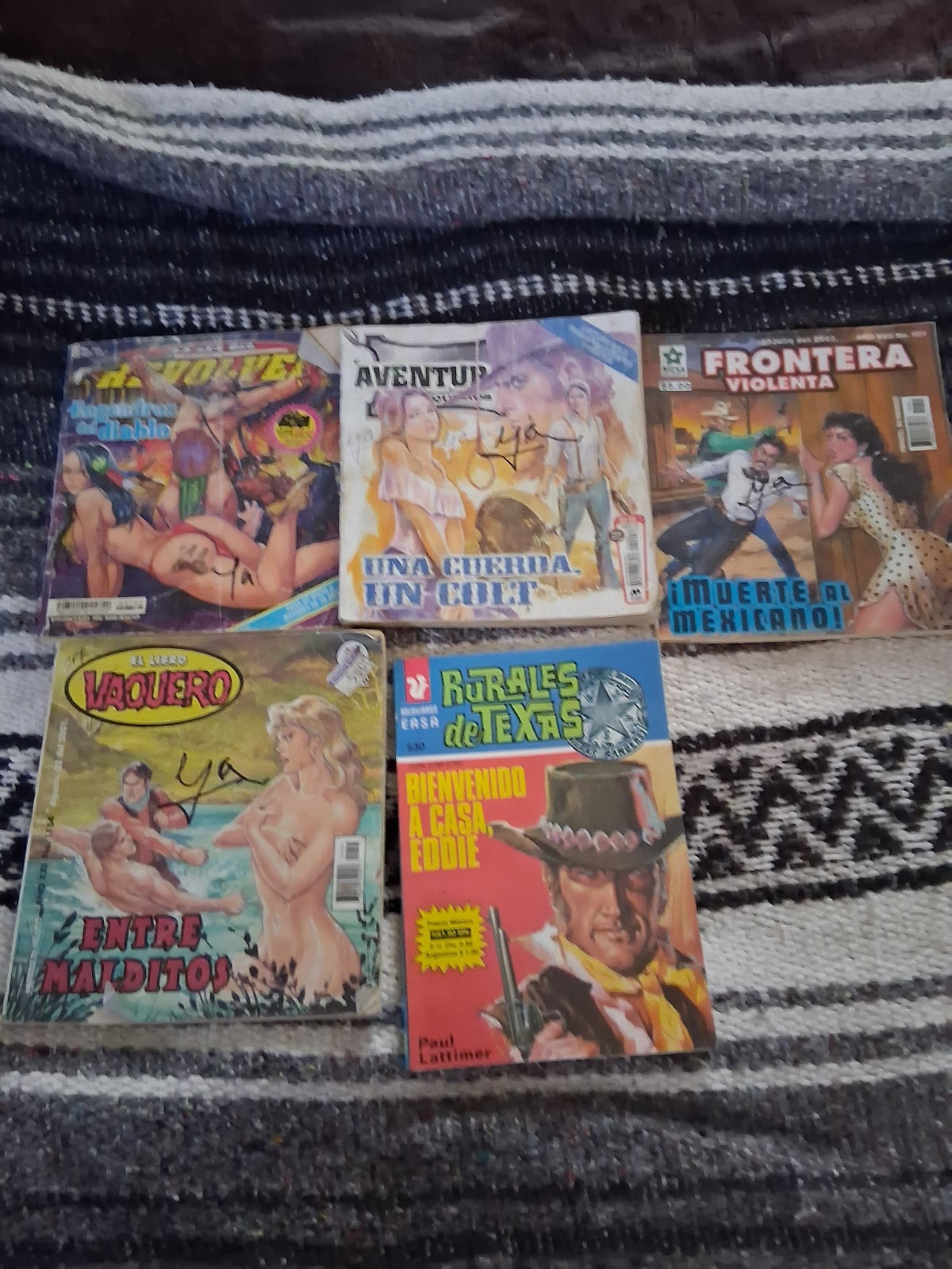 Libro Vaquero Y DE DIVERSES lotto di 5 Usados 