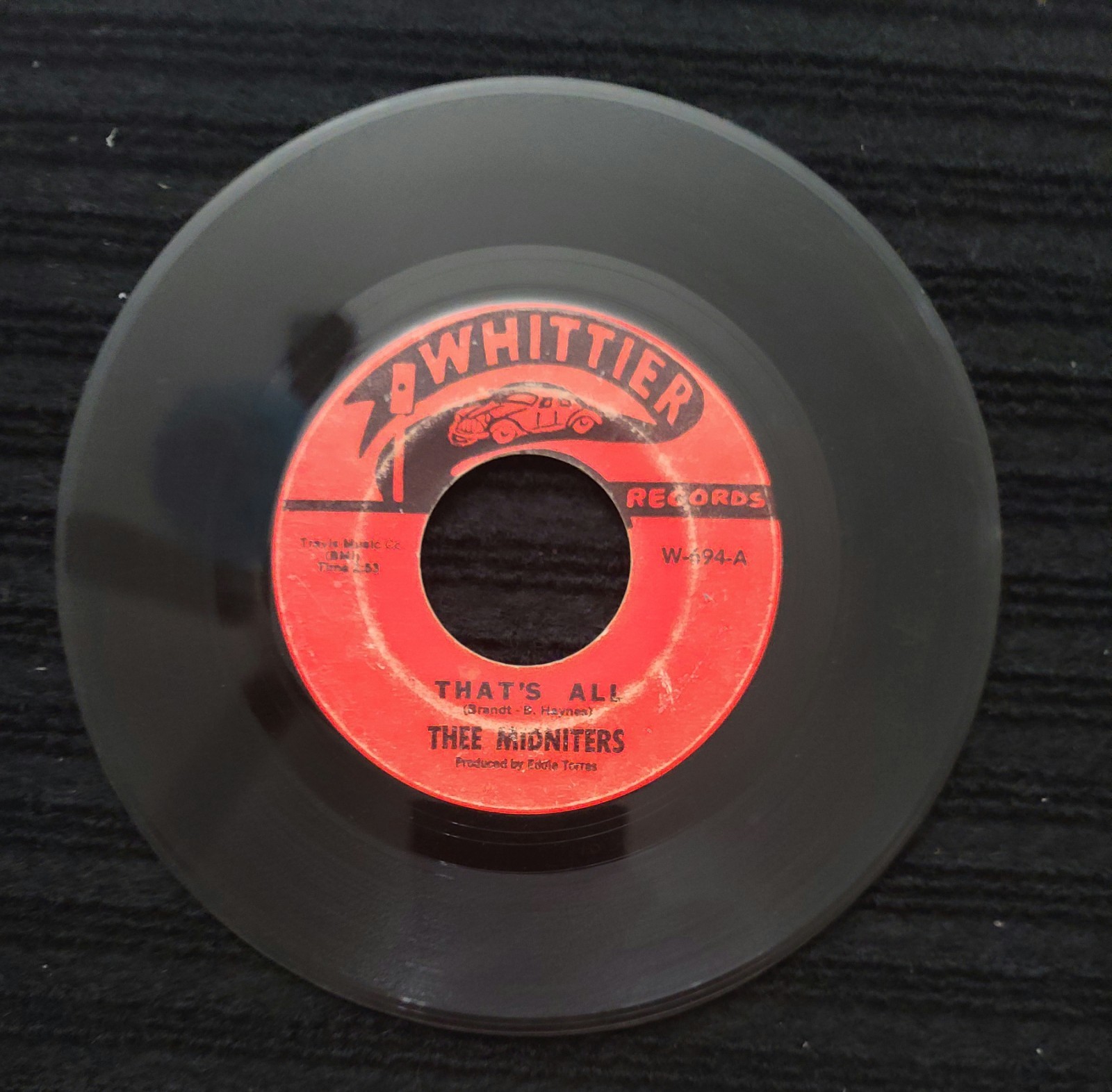 Chicano East Los Soul  THEE MIDNITERS That's All / It's Not Unusual Whittier 45
