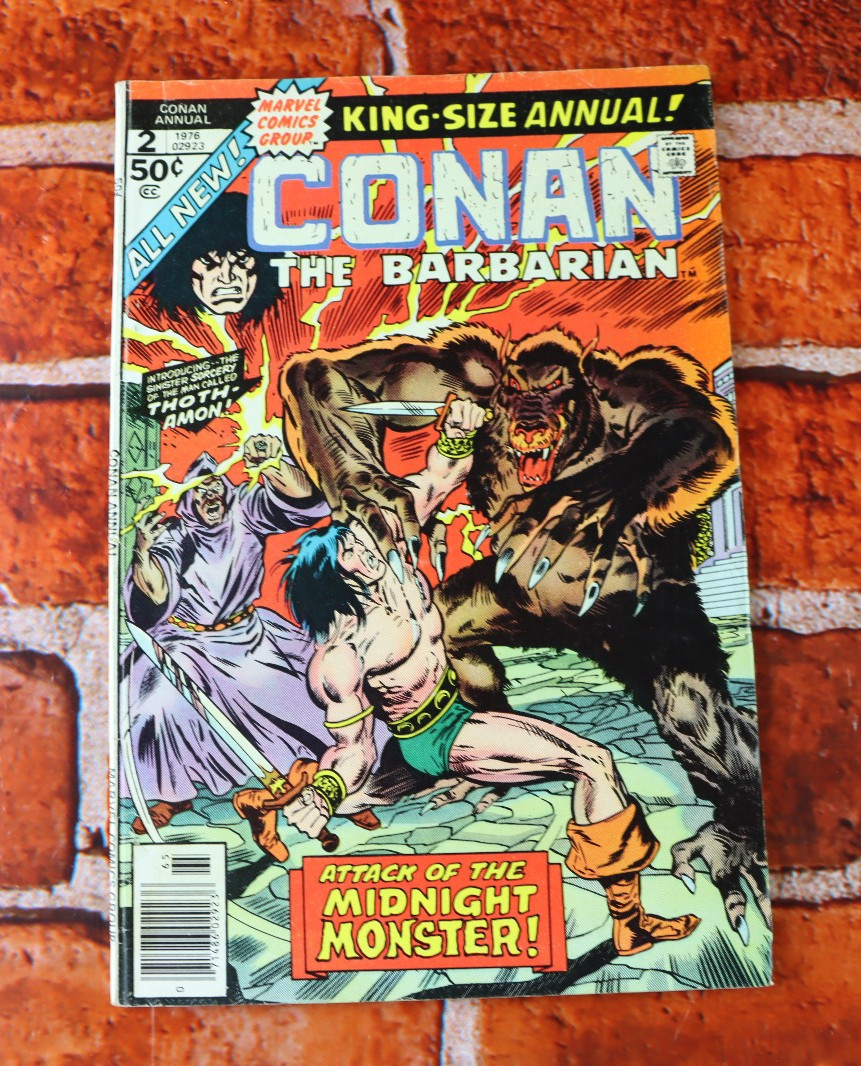 1976 Marvel Comics CONAN The Barbarian Annual #2 NEWSSTAND LOW GRADE