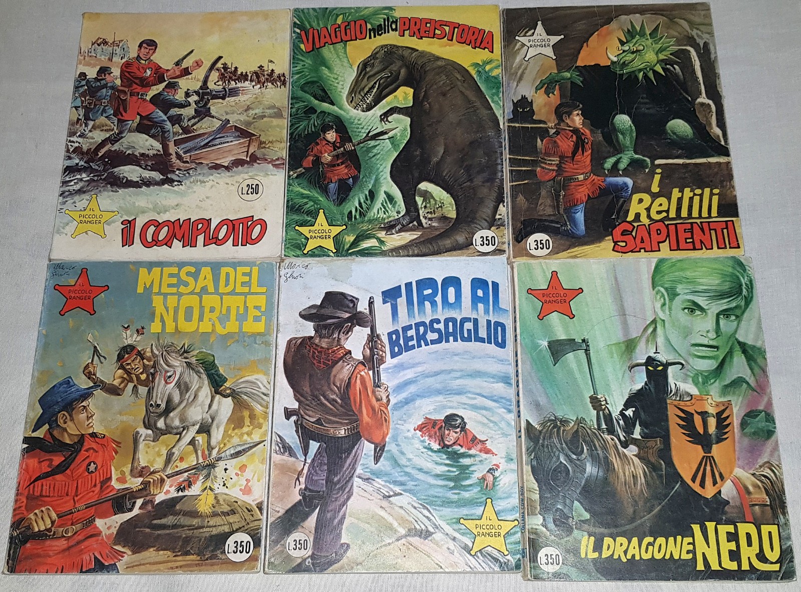 Lotto 48 fumetti collana cow boy  153/199 + n. 121 originali 1° ediz. vedi note