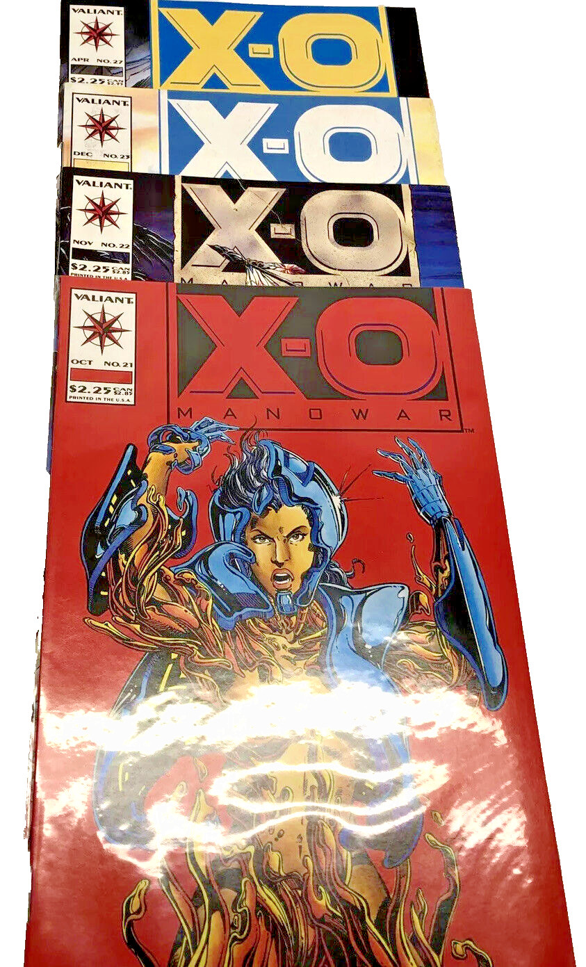 Lotto fumetti Valiant X-O Manowar, set di 4, usati