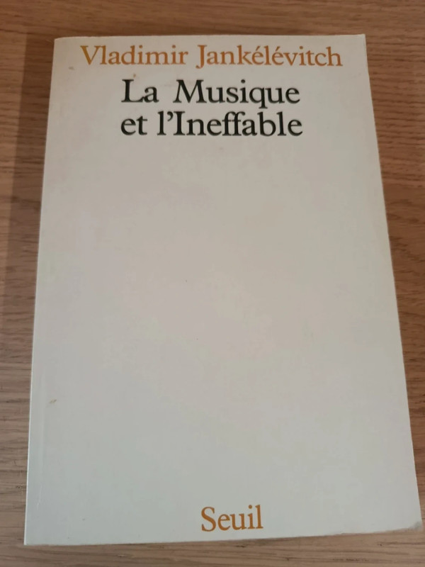 La musique de l'inéffable de Vladimir Jankélévitch