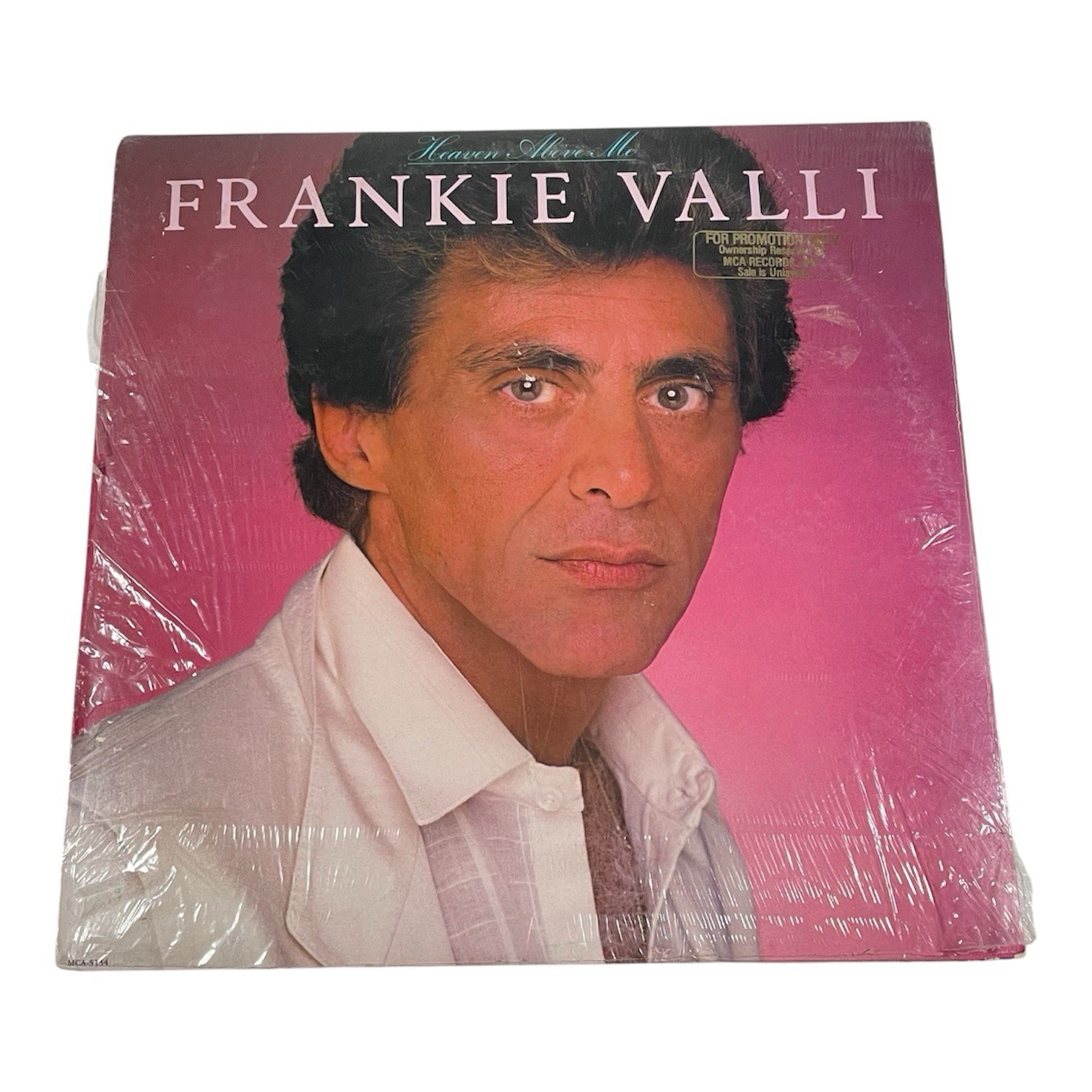 Vinyl Frankie Valli Heaven Above Me Promo LP New Flaws 1980 MCA Records
