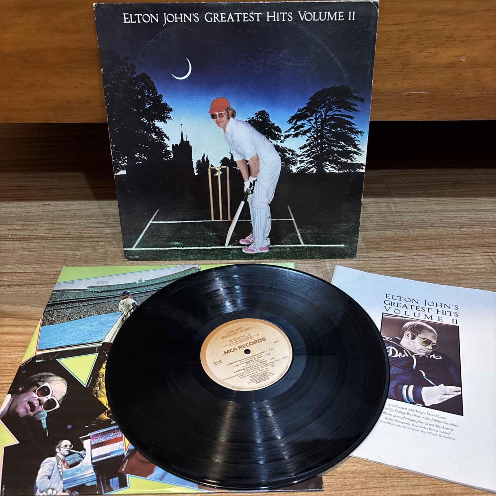 ELTON JOHN Greatest Hits Vol 2 MCA3027 LP Gloversville Press VG