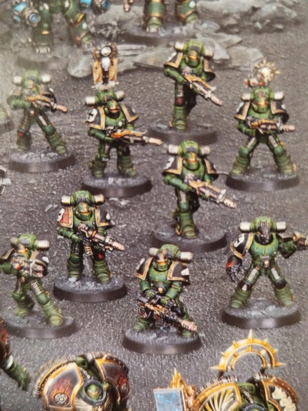 10 Space Marines légionnaires mkII