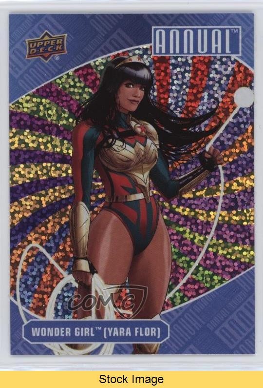 2023-24 Upper Deck DC Annual Color Wheel Sparkle Wonder Girl Yara Flor LEGGI 1je9