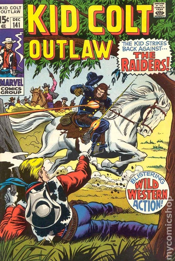 Kid Colt Outlaw #141 VG+ 4.5 1969 Stock Image Low Grade