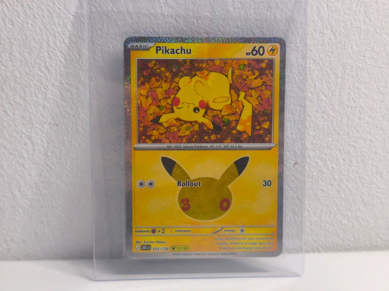 English pikachu 30th anniversary pokemon tcg