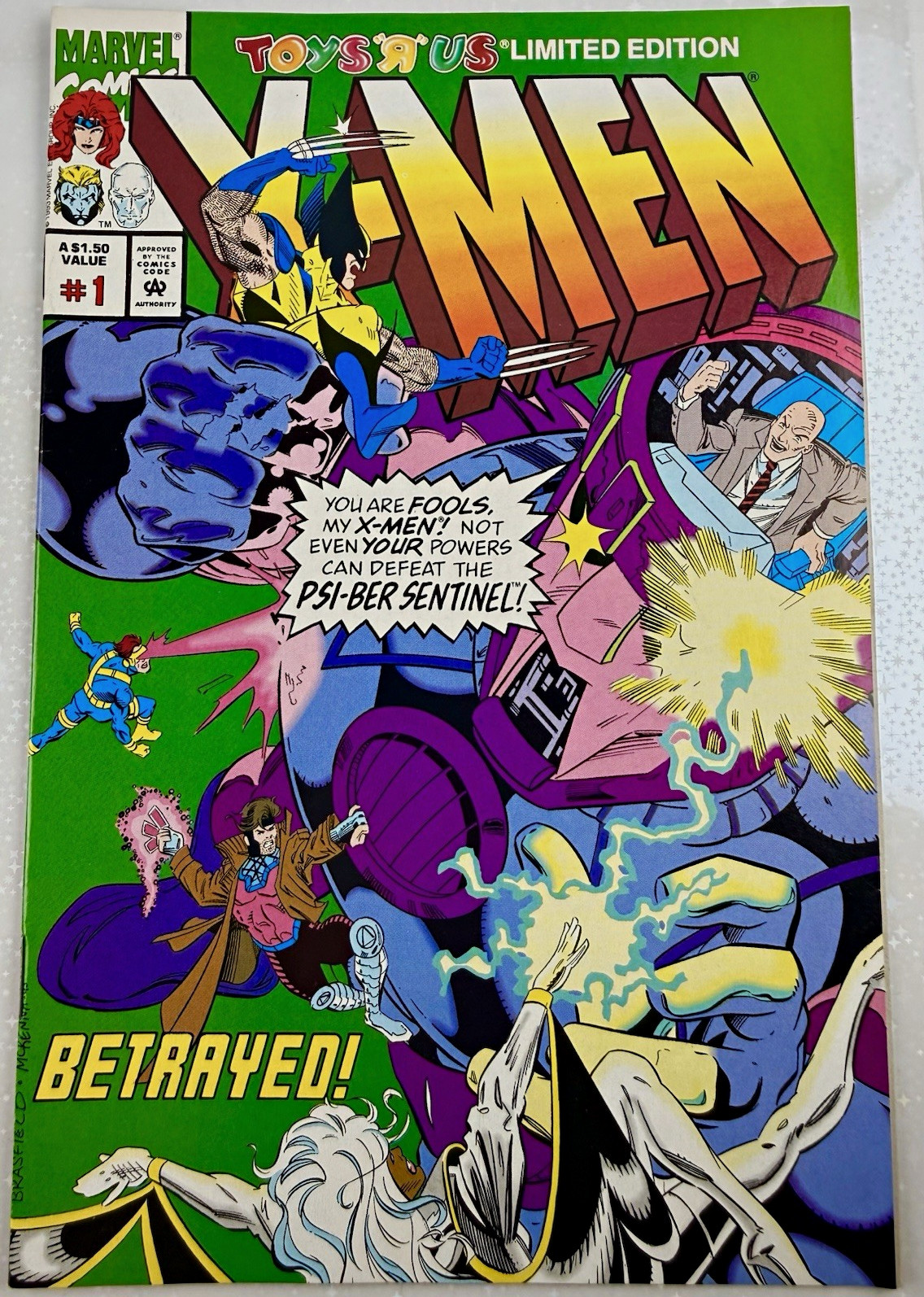 Marvel Comics X-Men #1 1993 Toys R Us Store Variant Limited Edition "Betrayed!"