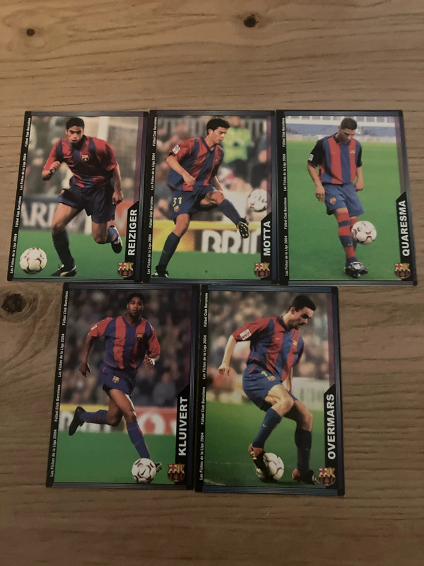 Lote 5 cromos Barcelona