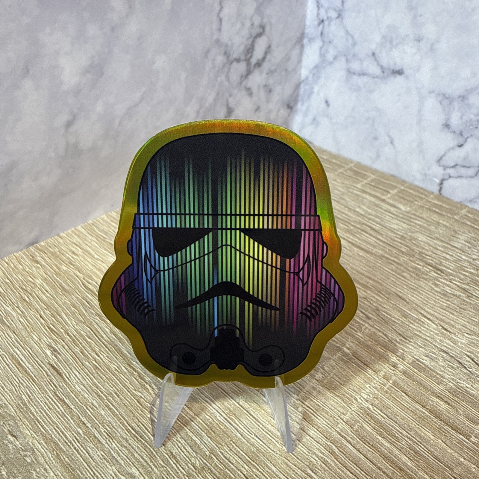 2026 Topps Chrome Star Wars Stormtrooper Command SC-10 Gold /50 Die-Cut