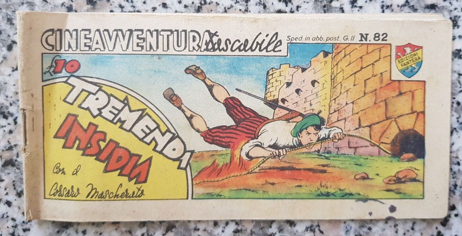 bp4  fumetto striscia cineavventura tascabile tremenda insidia n 82 fantera