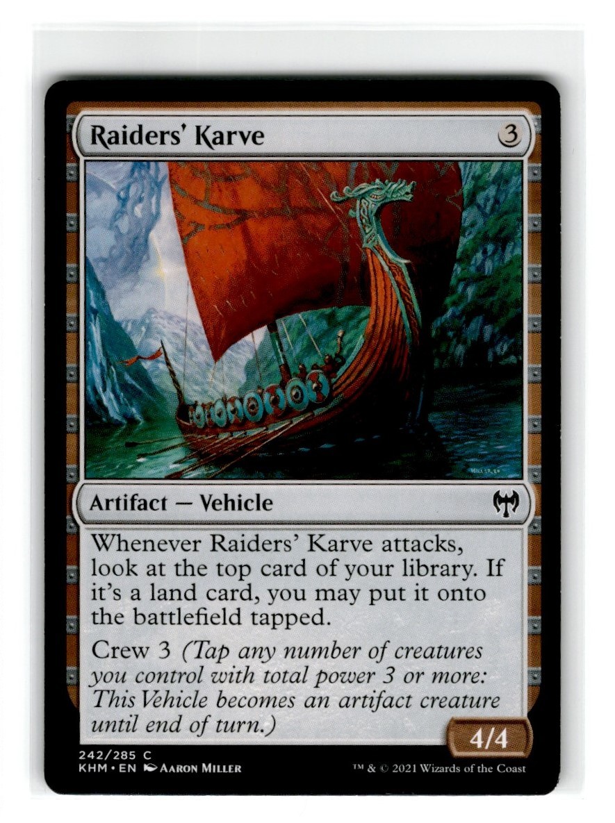 MTG: Magic The Gathering Raiders' Karve moderatamente giocato comune