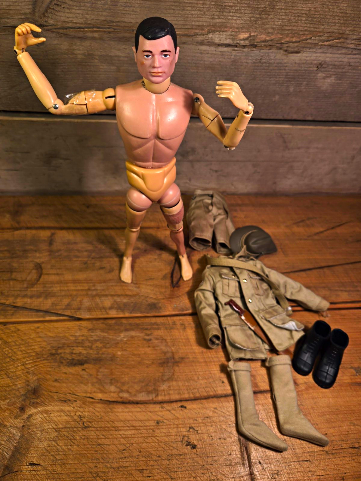  LOTTO RICAMBI ACTION MAN JUNGLE FIGHTER VINTAGE 40° UNIFORME