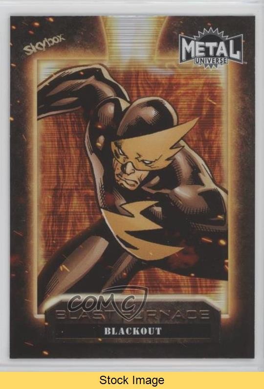 2024 Skybox Marvel Metal Universe Avengers Blast Furnace Blackout READ 5d9