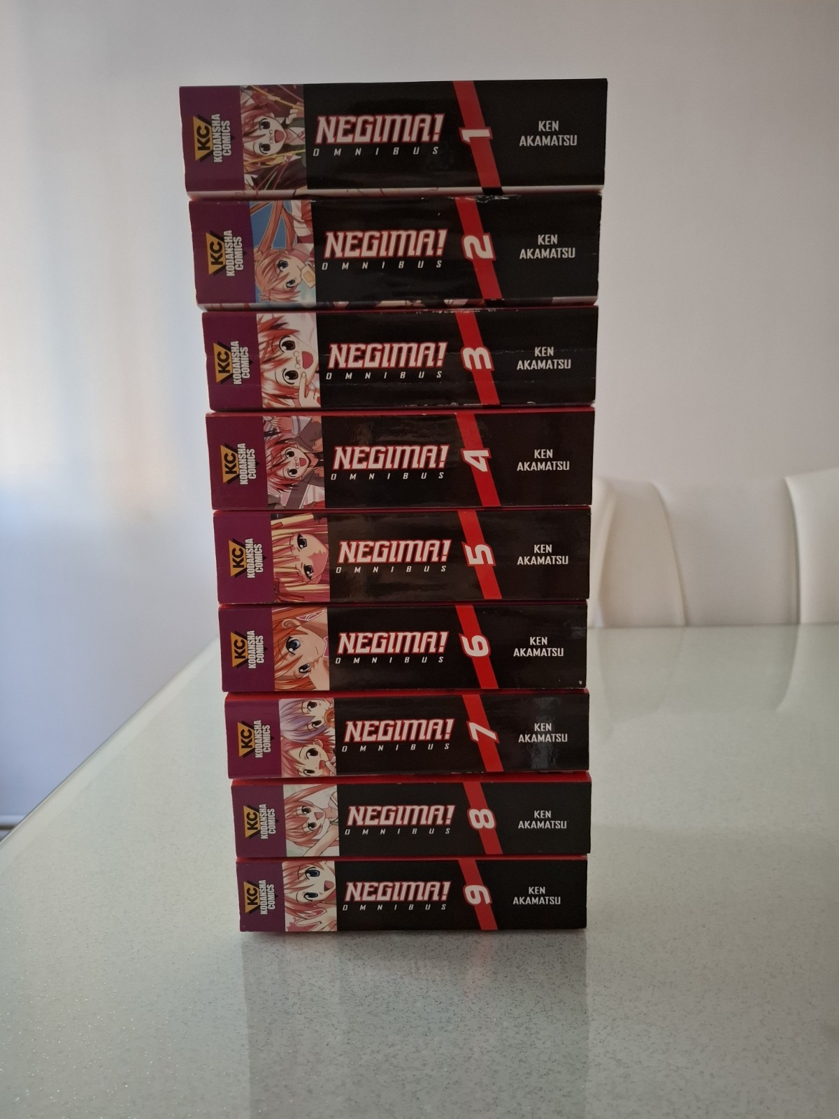 Negima Manga Omnibus Edition Volumes 1-9 Set English