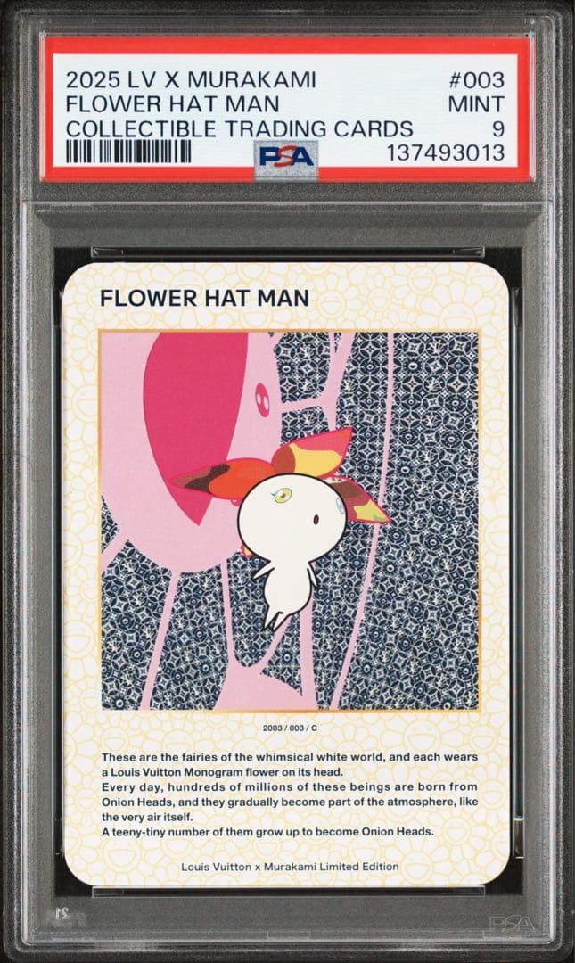 PSA 9 Flower Hat Man #003 Louis Vuitton x Takashi Murakami Trading Card 2025