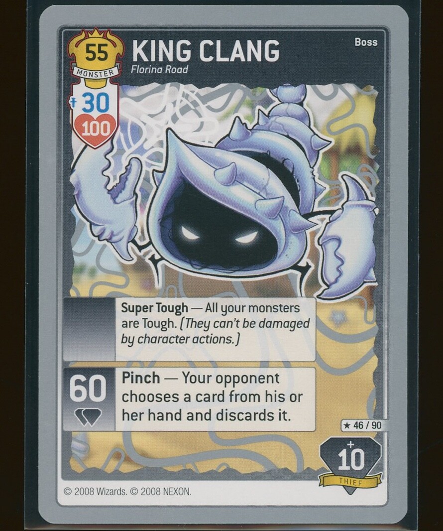 Maplestory iTCG KING CLANG 46/90 Raro - Behold Zakum Set 5 WOTC 2008