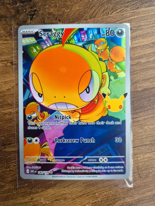 Pokemon scraggy 30th