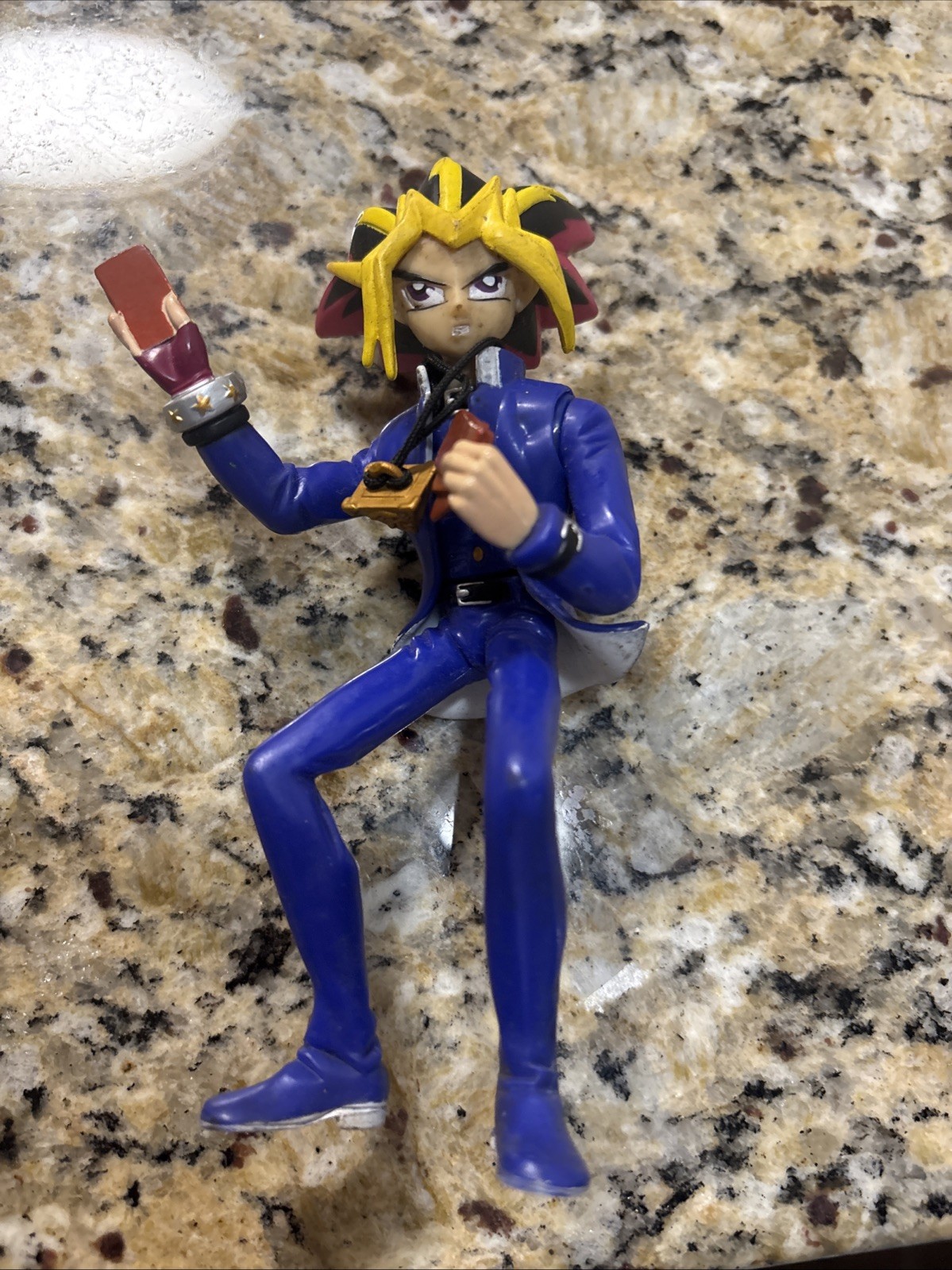Figurina Yu-Gi-Oh Yugi Muto Vintage 2002 Mattel Millennium Gioco da Tavolo Pezzo 1996