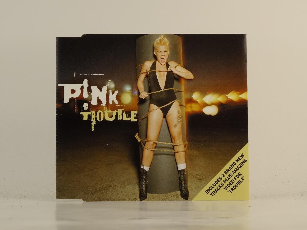 PINK TROUBLE (G34) 3 Track CD Single including Picture Sleeve ARISTA/BMG