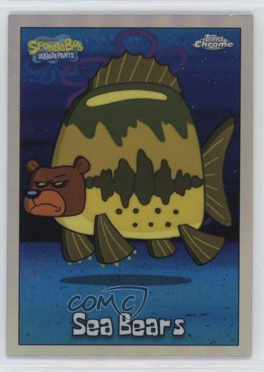 2025 Topps Chrome Spongebob 25° rifrattore orsi marini #144 1l2a