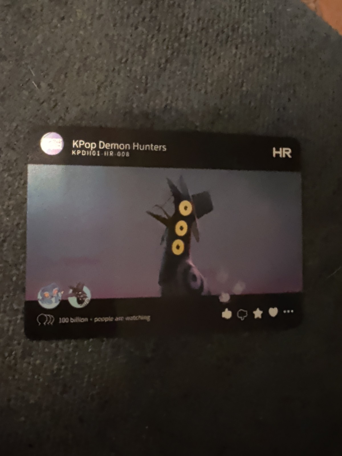 K-Pop Demon Hunters Crow Holo HR 008 KPDH01