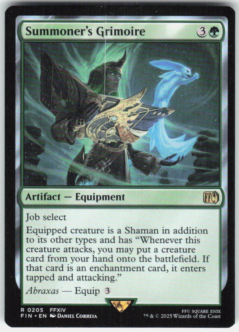 Summoner's Grimoire 205 raro FINAL FANTASY Magic: The Gathering quasi nuovo