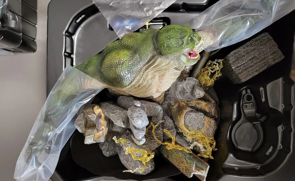 Modellino The Amazing Spider-Man Lizard Base Stand scala 1/6 No Way Home plastica