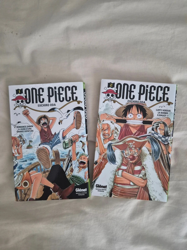 One Piece tomes 1 et 2 manga Glénat édition française