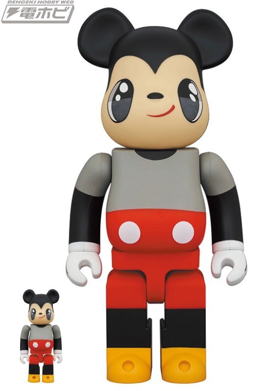 BE@RBRICK Javier Calleja Topolino 100% 400% Medicom Toy Disney Figure Nuovo