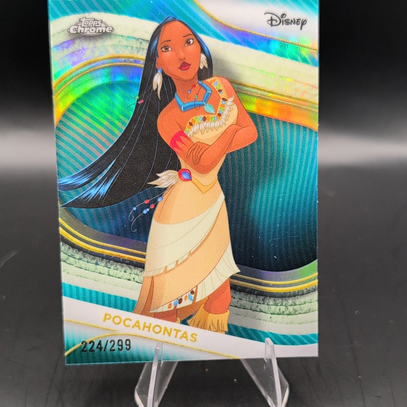 Topps 2025 Chrome Disney Pocahontas #30 numero di serie 224/299