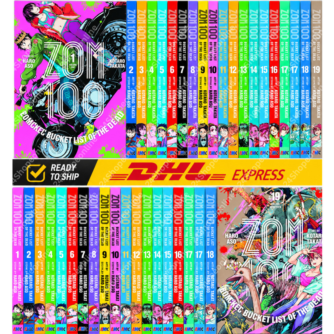 ZOM 100 Bucket List Of Dead NUOVO Manga Vol 1-19 Set Completo Fumetti Inglese
