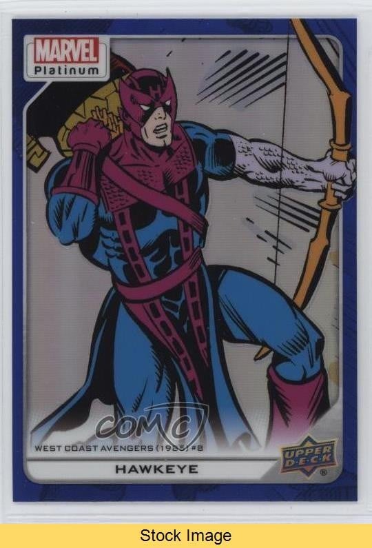 Upper Deck 2023 Marvel Platinum Alta Serie Blu Arcobaleno Occhio di Falco #105 LEGGI 0aj6