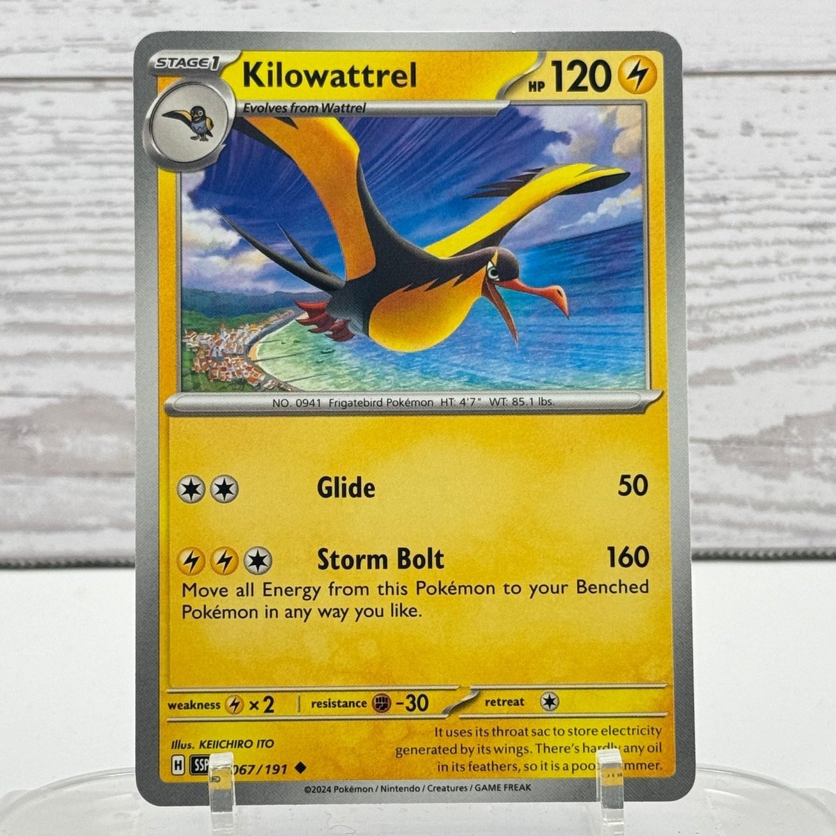 Kilowattrel 067/191 Scintille Impurgenti Pokemon quasi nuovo