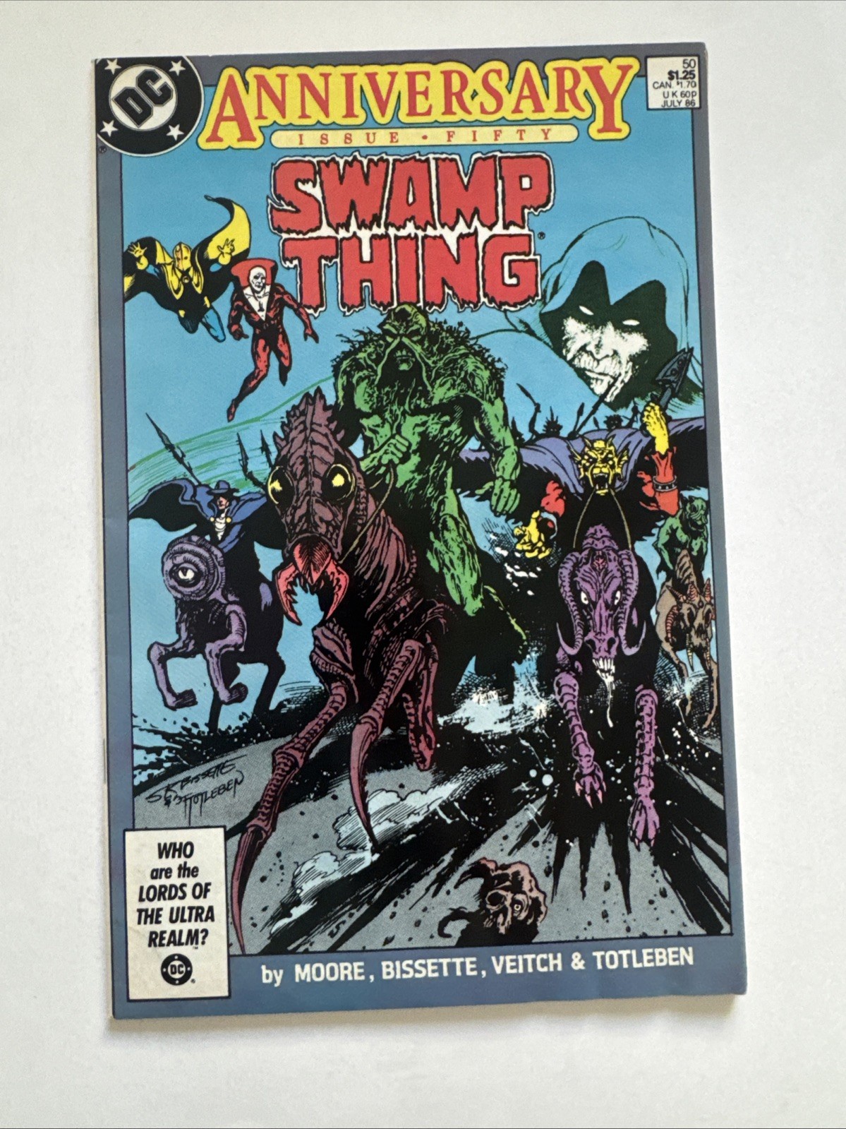 Swamp Thing #50 Anniversario Numero 1° Apparizione Completa di Justice League Dark.