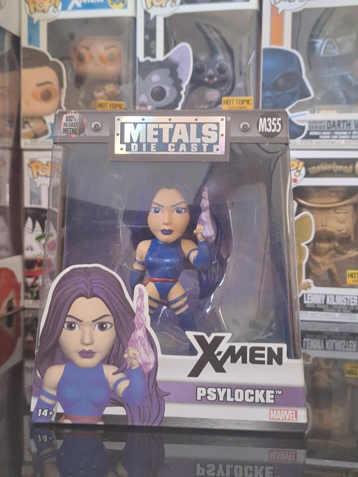 Brand New Jada  Die-Cast Metals Psylocke 4" Inch Figures  X-Men Marvel Comics !!