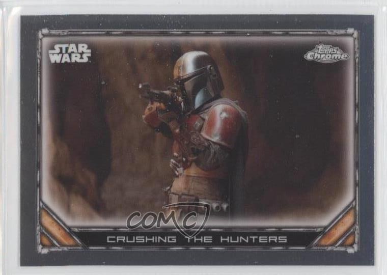 2022 Topps Chrome Star Wars Il Mandaloriano Edizione Beskar Cacciatori Schiacciatori 12bq